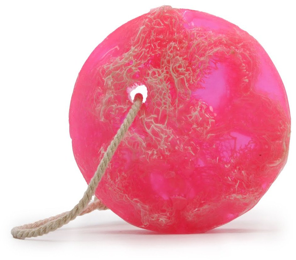 Owocowe mydło peelingujące - Guma balonowa