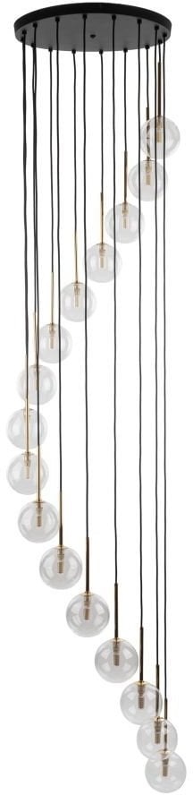 TK Lighting Aurora 10182 lampa wisząca zwis 16x8W G9 transparentna/złota