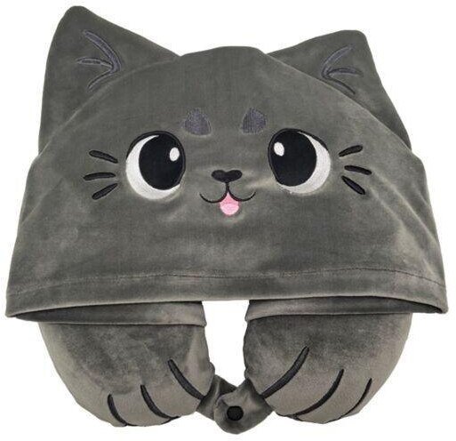 Poduszka podróżna z kapturem Kot Hoodeazzz
