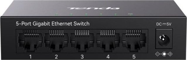 Tenda TEG1005M łącza sieciowe Nie zarządzany L2 Gigabit Ethernet (10/100/1000) Czarny