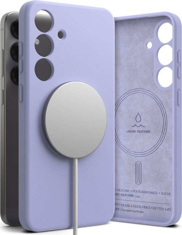 RINGKE SILICONE MAGNETIC MAGSAFE GALAXY S25+ PLUS LAVENDER