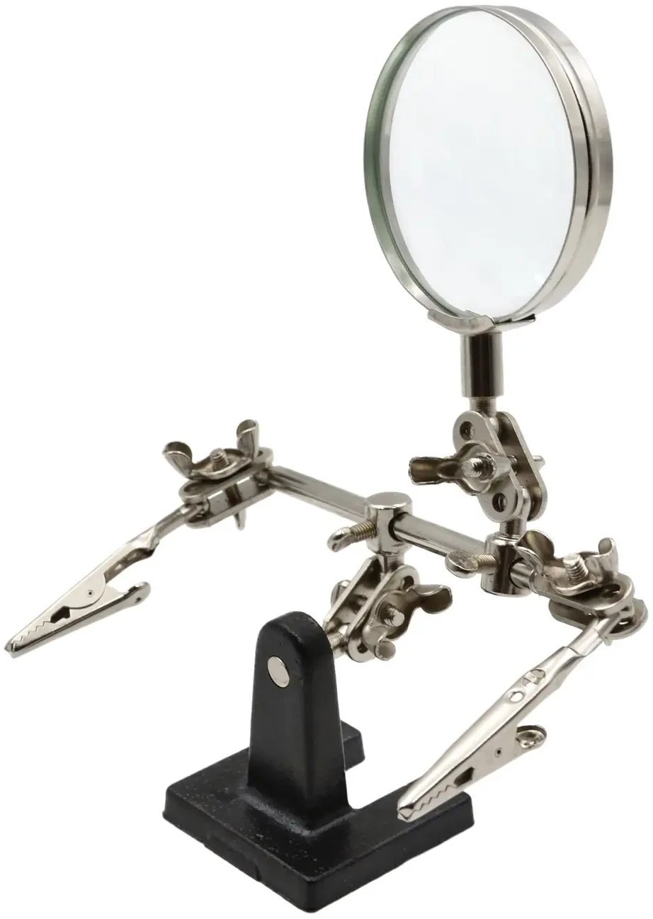 Uchwyt-lupa do prac precyzyjnych (trzecia ręka)(50)