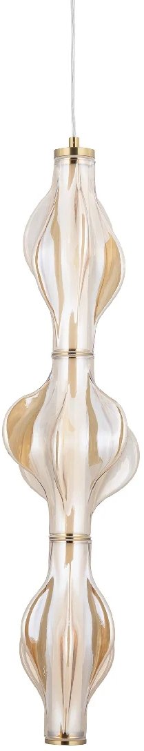 Glamour zwisowa lampa Elva 18214 LED 22W 3000K szklana bursztynowy