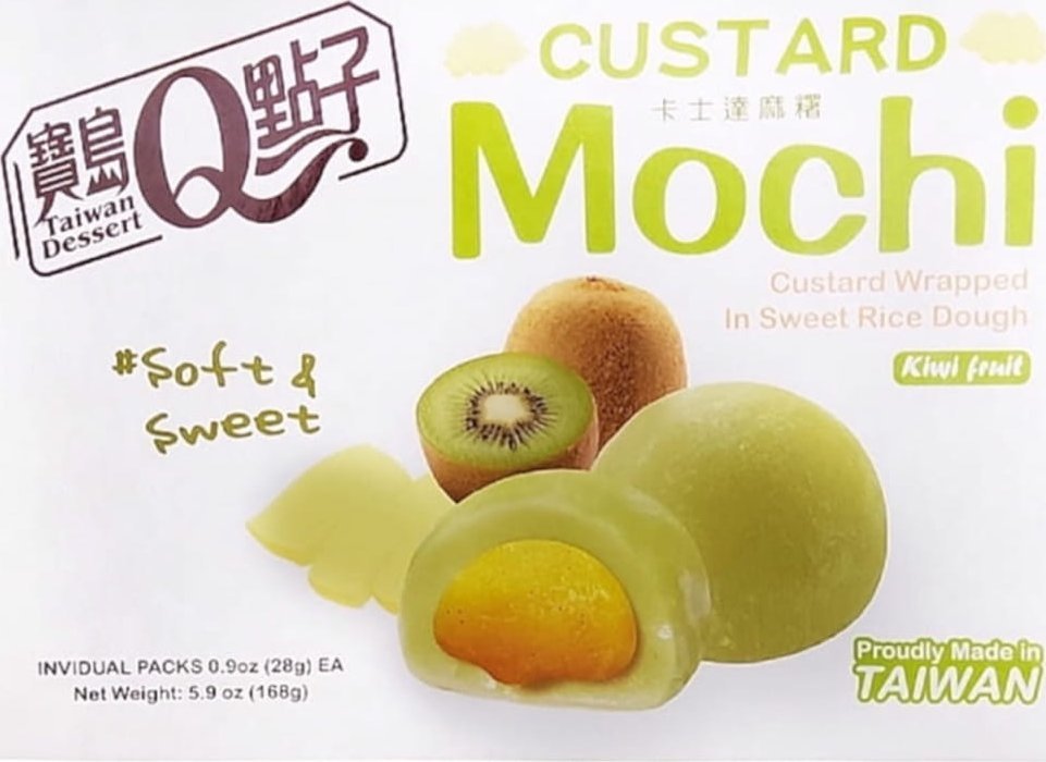 He Fong Custard Mochi Kiwi