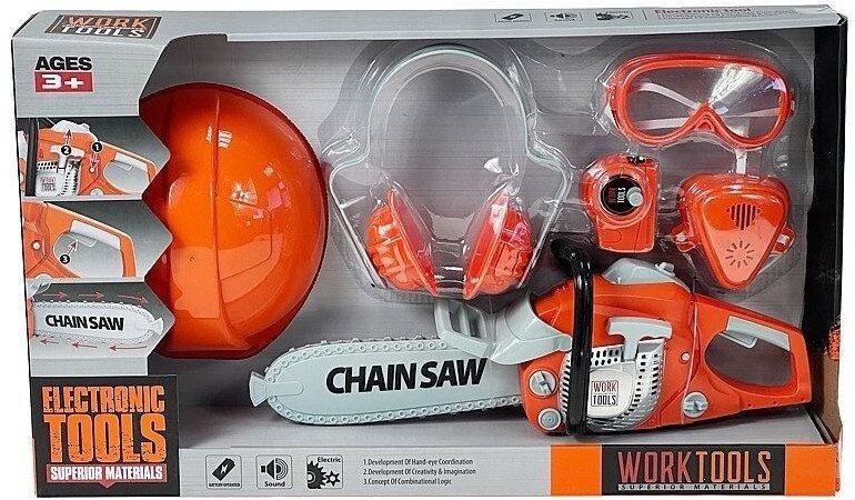 Piła na baterie z kaskiem