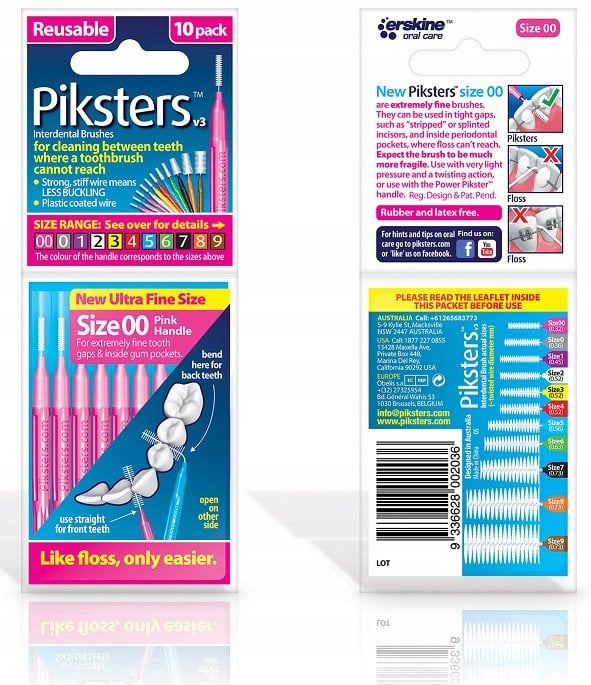 PIKSTERS SZCZ.M/Z SIZE 00 - RÓŻOWE (ISO