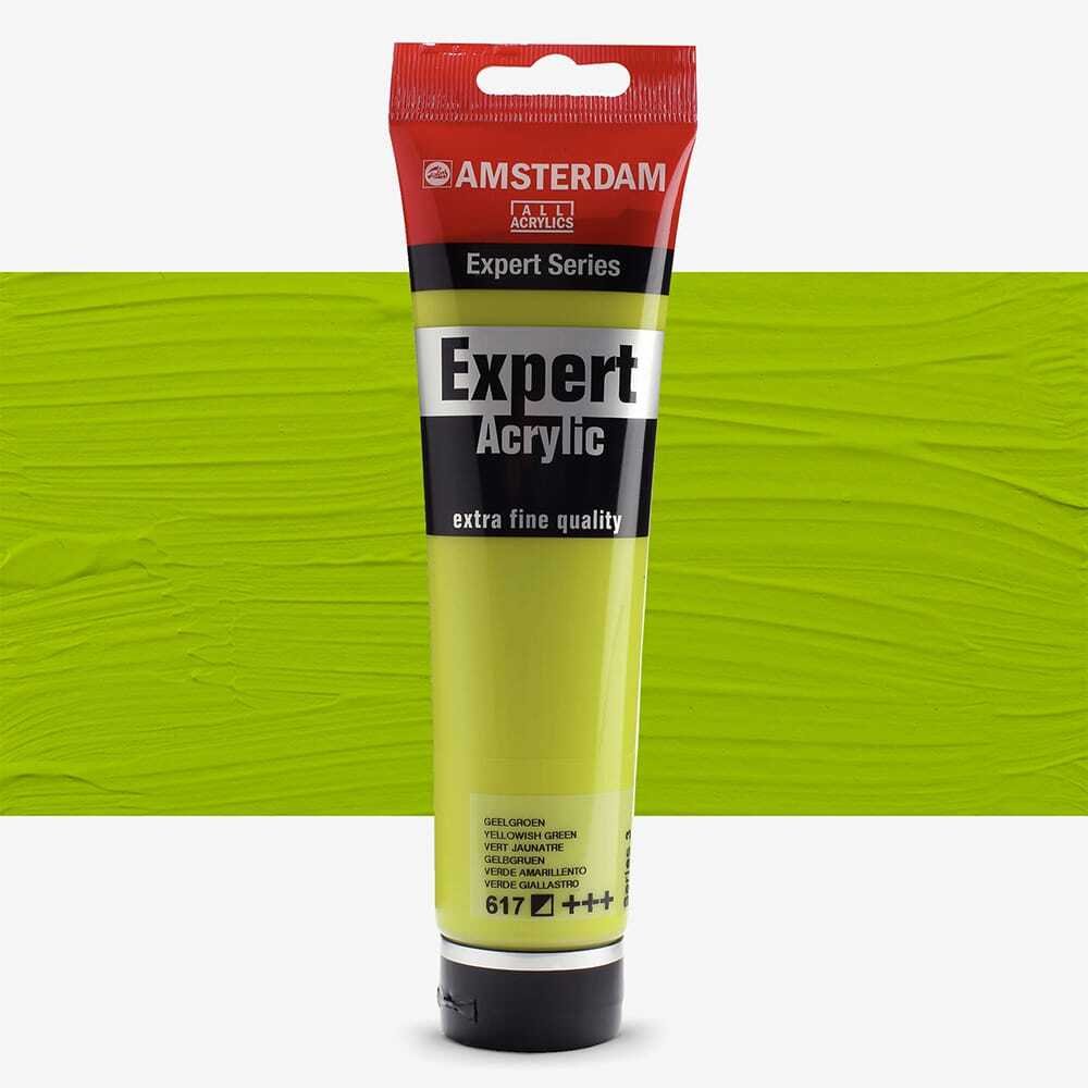 Amsterdam Expert Series Acrylic Tube Yellowish Green 617