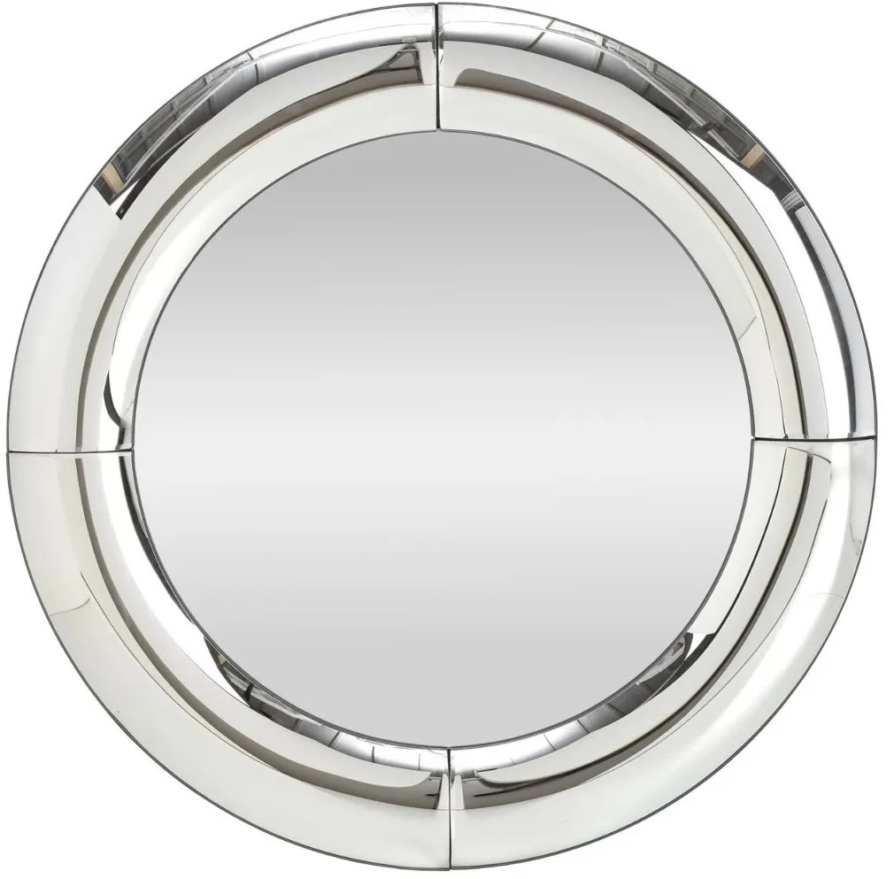 Lustro dekoracyjne MOON 80x80cm srebrne HALMAR