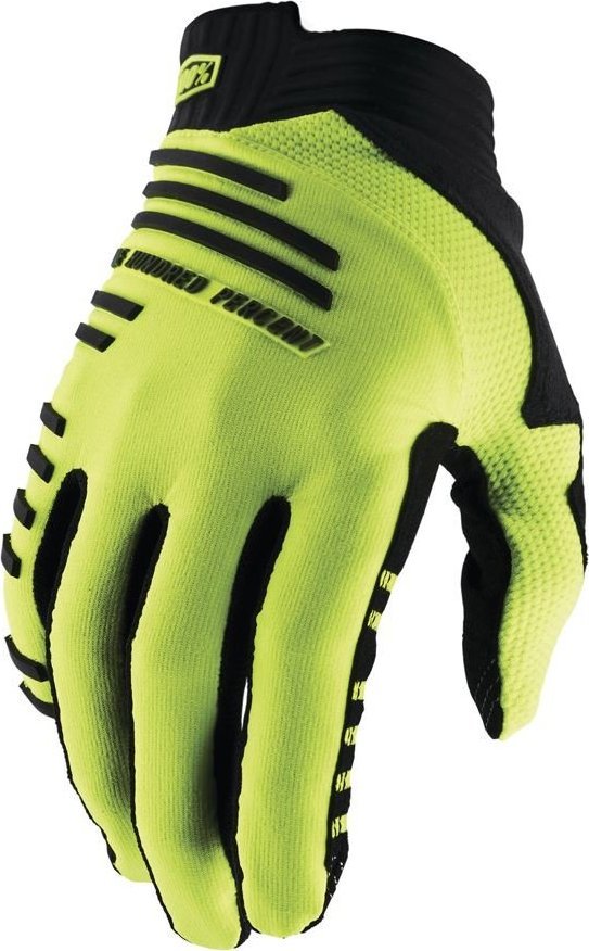 100% Rękawiczki 100% R-CORE Gloves Fluo Yellow - L (długość dłoni 193-200 mm) (NEW 2022)