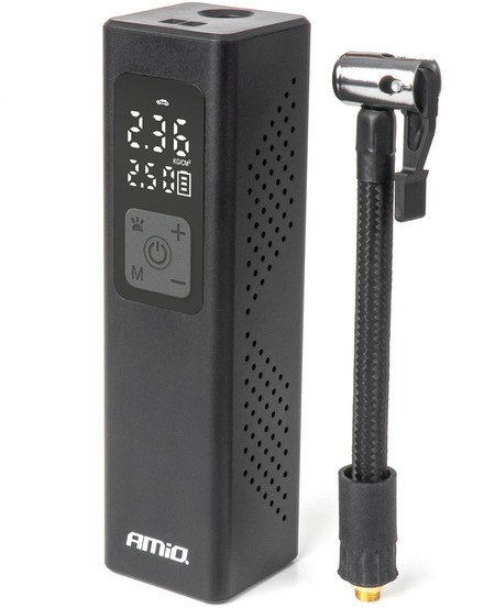 Kompresor samochodowy z wyświetlaczem LED 12V 100W AMIO-04376