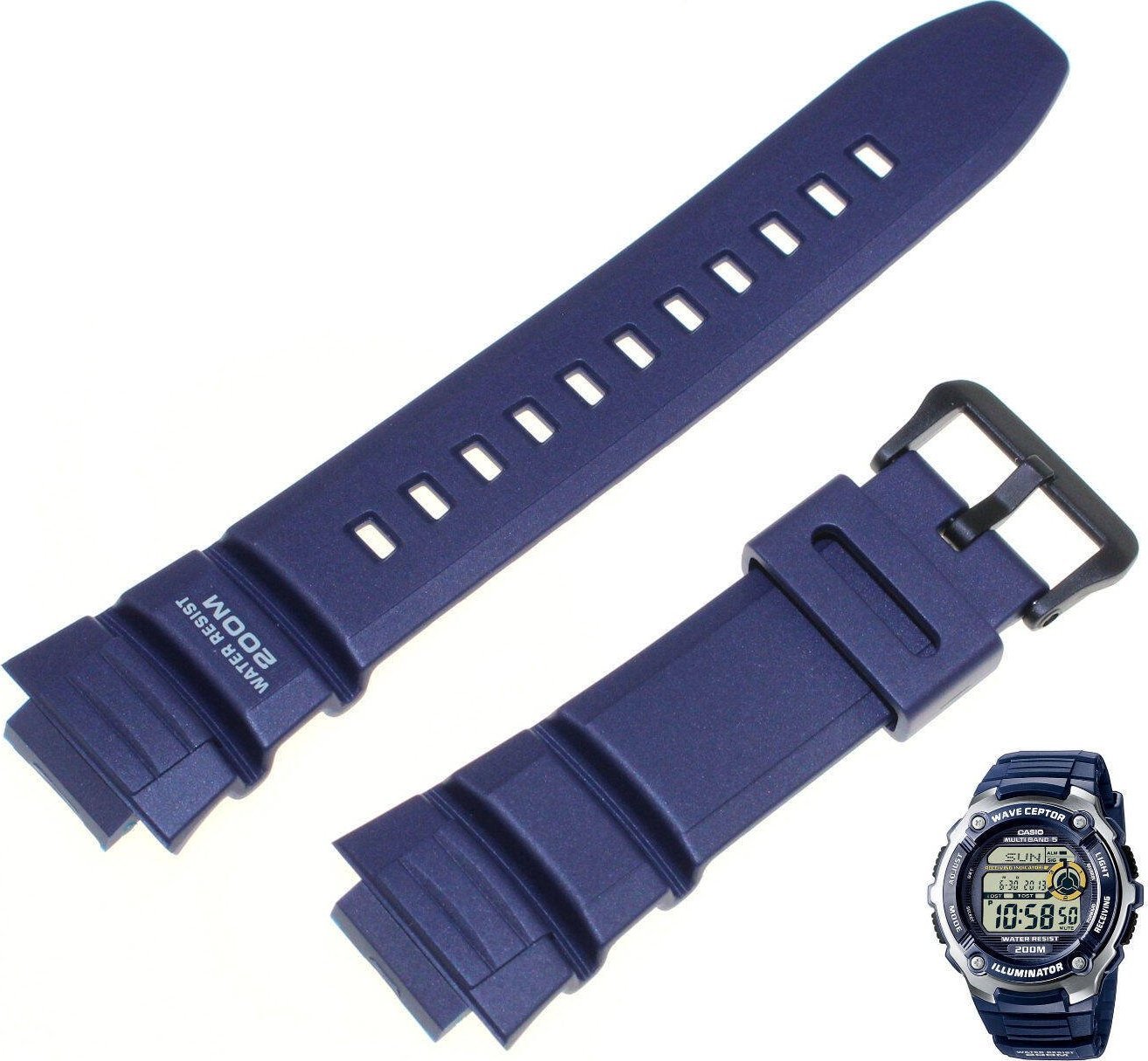 Casio Pasek do zegarka Casio WV-200 granatowy 10302044