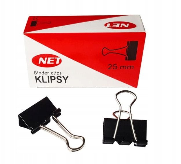 Klipsy 25mm 12szt