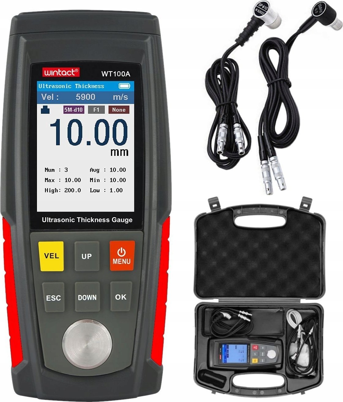 ULTRADŹWIĘKOWY MIERNIK GRUBOŚCI POWŁOKI MATERIAŁU