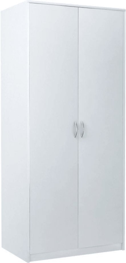Tyletegotu Szafa dwudrzwiowa do sypialni, Classic, 85x55x193 cm, biel, mat