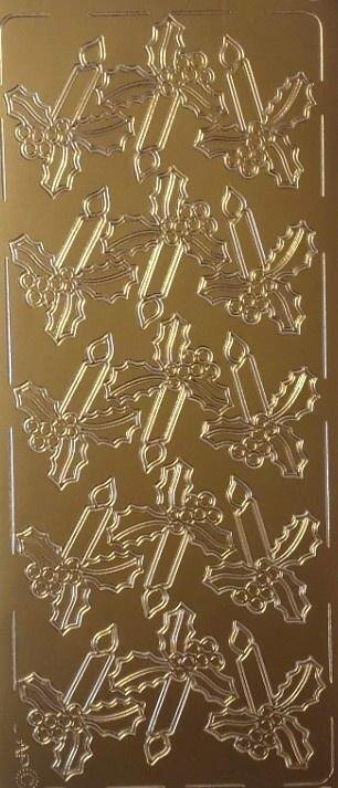 Stiker ażurowy złoty