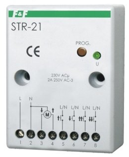 F&F Sterownik rolet 230V 50-60Hz śruba biały STR-21