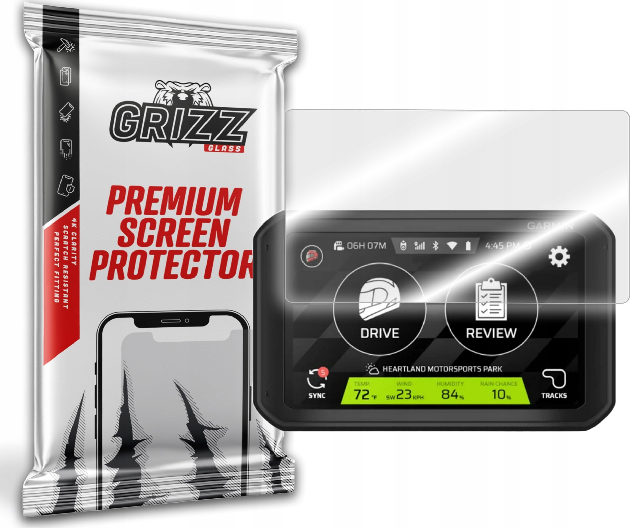GrizzGlass Szkło hybrydowe GrizzGlass HybridGlass Garmin Catalyst