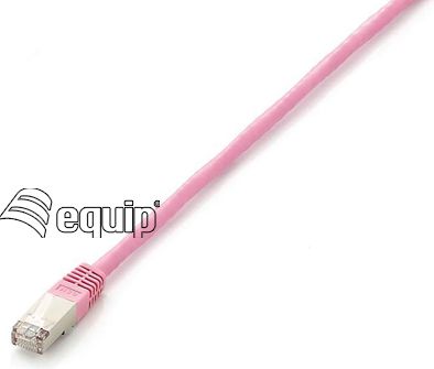 Equip Patchcord Cat6, S/FTP, 5m, różowy (605584)