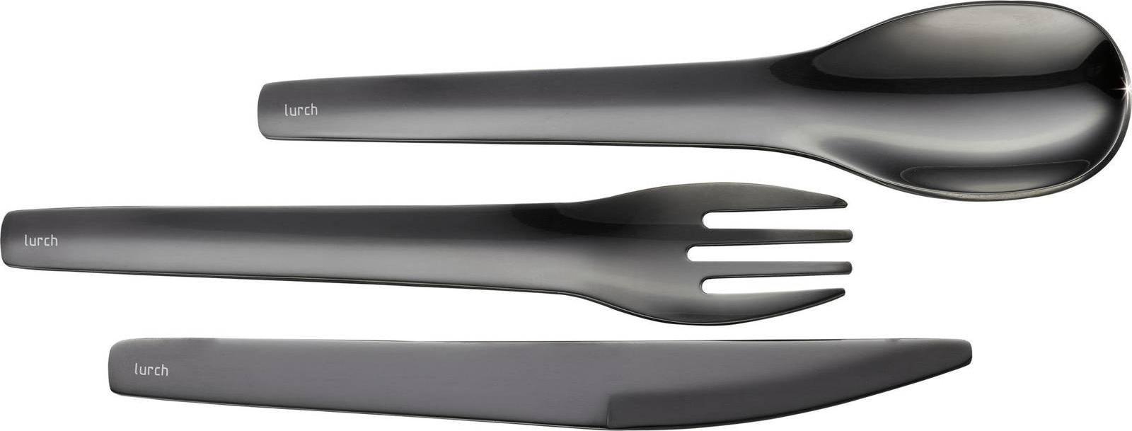 Lurch zestaw sztućców w etui, 3 el., 18 cm, antracytowe