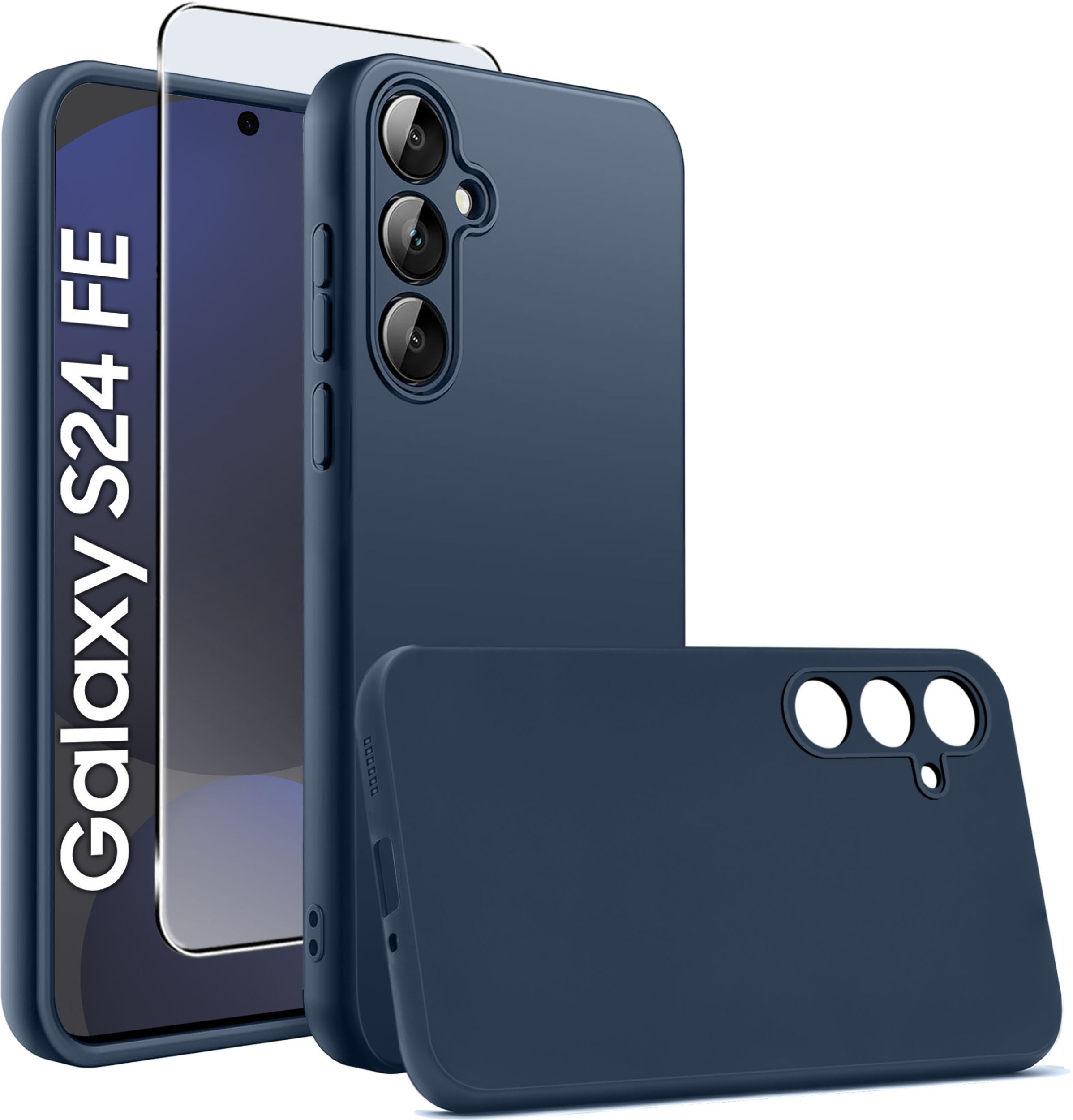 Etui do Samsung Galaxy S24 FE CASE SOFT MATT PLECKI MATOWE + SZKŁO 9H