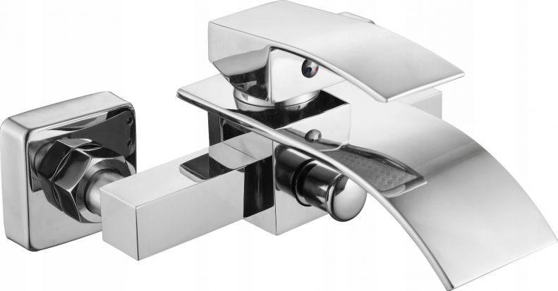 Bateria wannowa Mexen Aries ścienne chrom