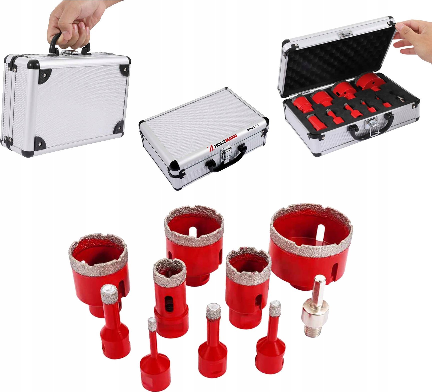 Wiertło Holzmann Holzmann DTBKS6-68 Diamant-Trockenbohrkronen