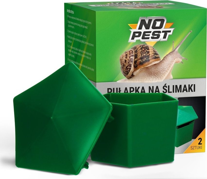 NO PEST Pułapka na Ślimaki 2 szt Klasyczna Pułapka do Wyłapywania Ślimaków Mięczaków