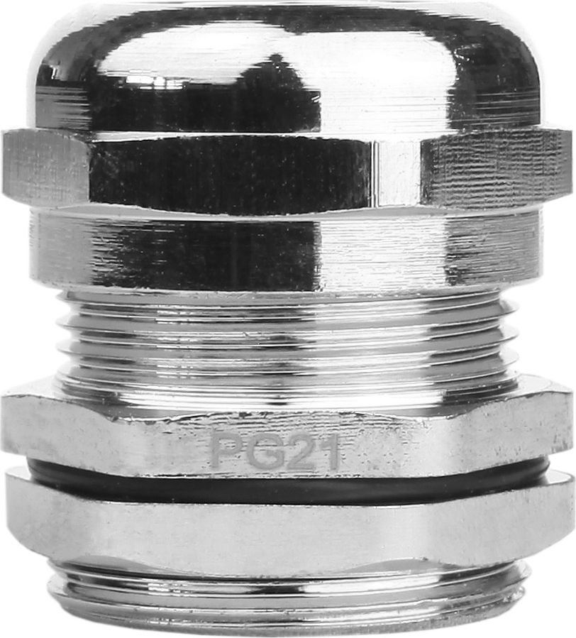 Degson PG21 Dławnica kablowa 10-18mm IP68 mosiądz niklowany DGN 3138