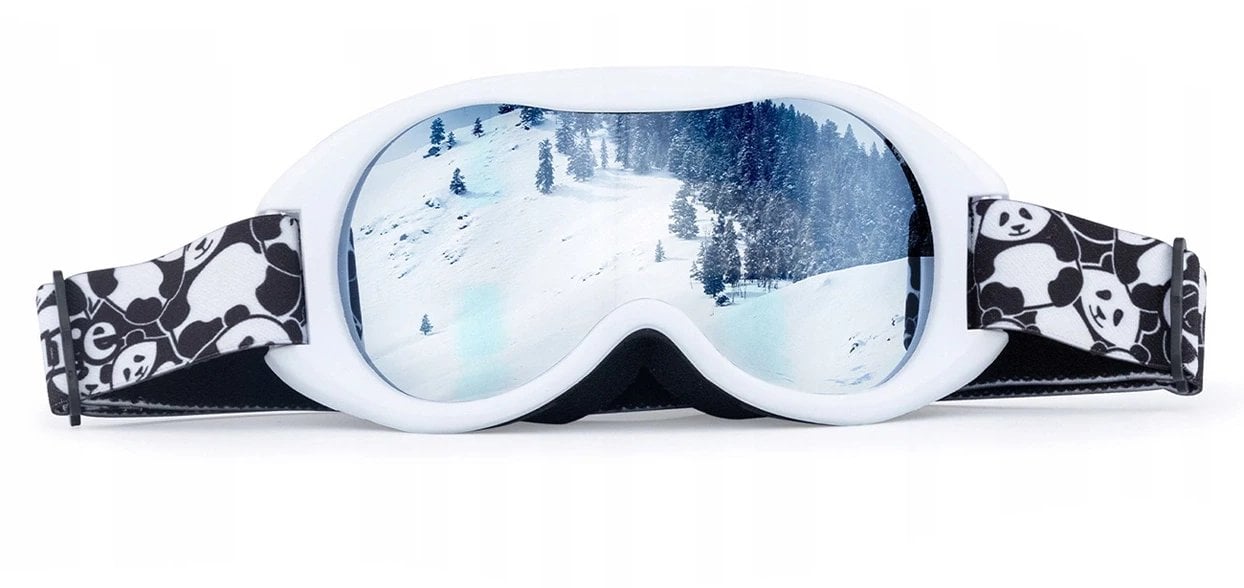 Gogle narciarskie Qunature Panda dla dzieci - czarne/białe