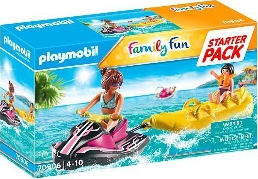 Playmobil PLAYMOBIL 70906 Starter Pack Water Scooter with Banana Boat Construction Toy