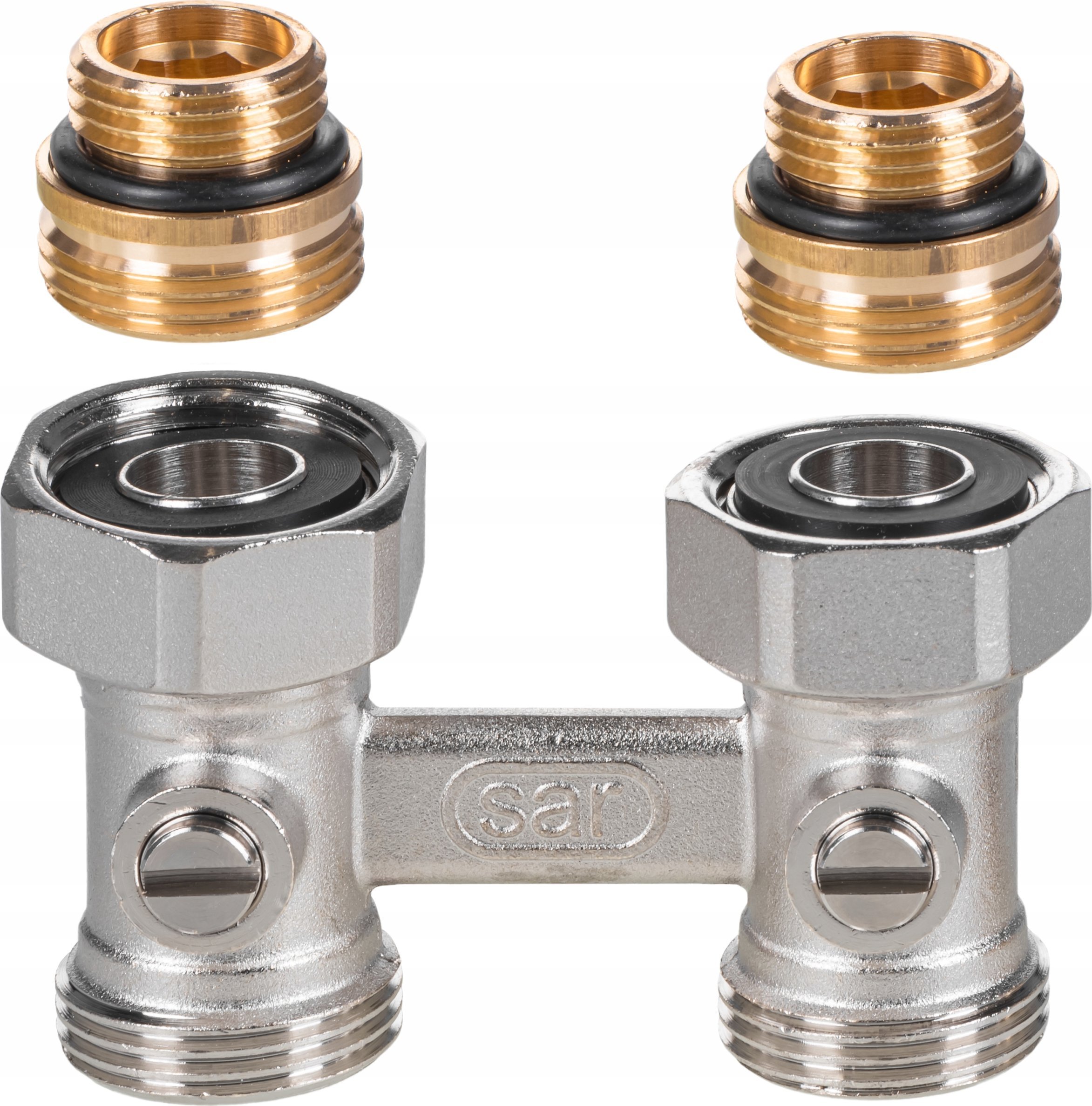 Comap Zestaw przyłaczeniowy - wersja prosta (moduł przyłaczeniowy VKO prosty z nyplami + głowica termost W5.)