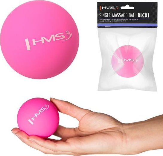 HMS BLC01 PINK LACROSSE POJEDYNCZA PIŁKA DO MASAŻU HMS