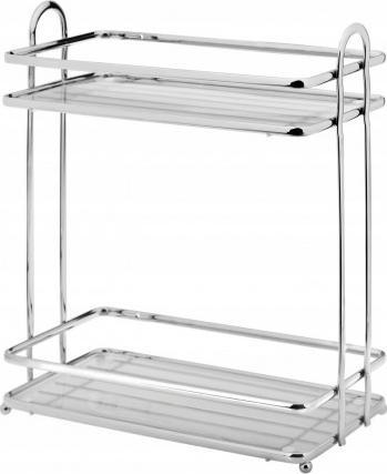 Koszyk prysznicowy Galicja Półka łazienkowa prostokątna pod prysznic Blanca chrom