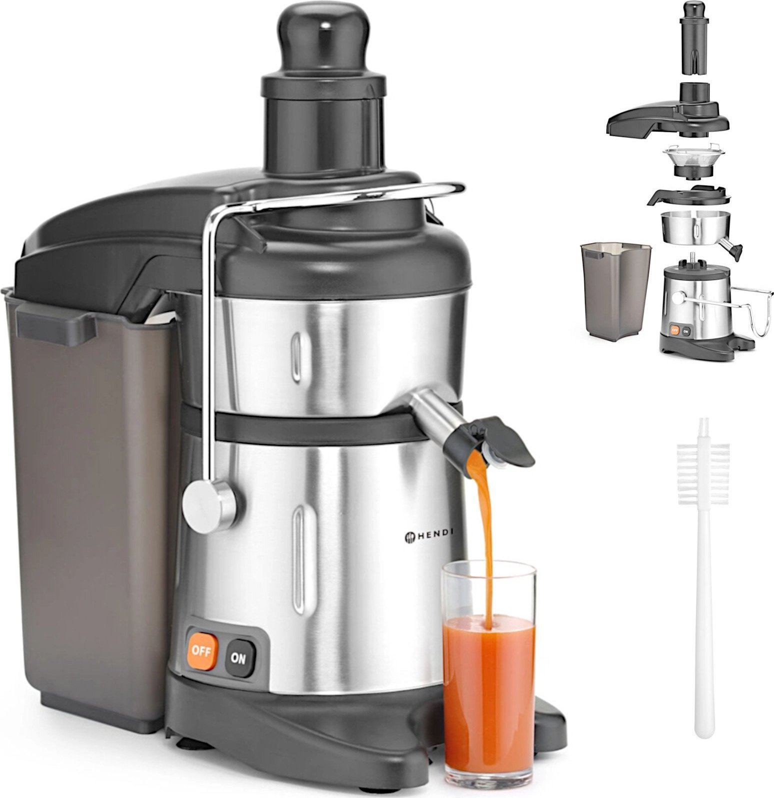 Sokowirówka Hendi Sokowirówka wyciskarka do warzyw owoców 700 W 3000 obr./min - Hendi 221105