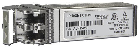 HPE BladeSystem c-Class 10Gb SFP+ SR Transceiver moduł przekaźników sieciowych Swiatłowód 10000 Mbit/s SFP+ 850 nm