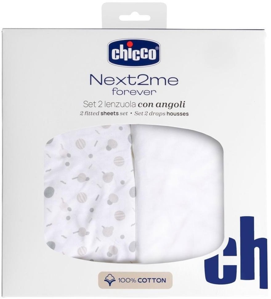 Prześcieradło Next2Me Forever bawełna confet. 2szt