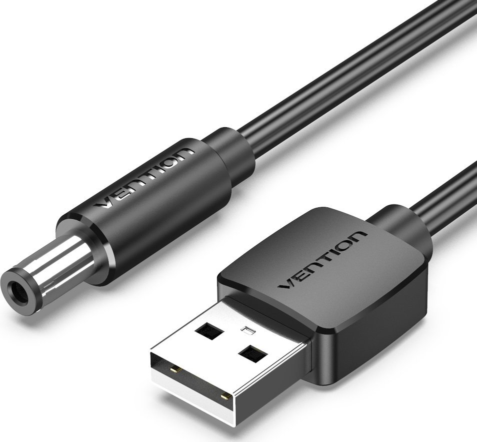 Vention CEYBF kabel zasilające Czarny 1 m USB A DC 5.5mm