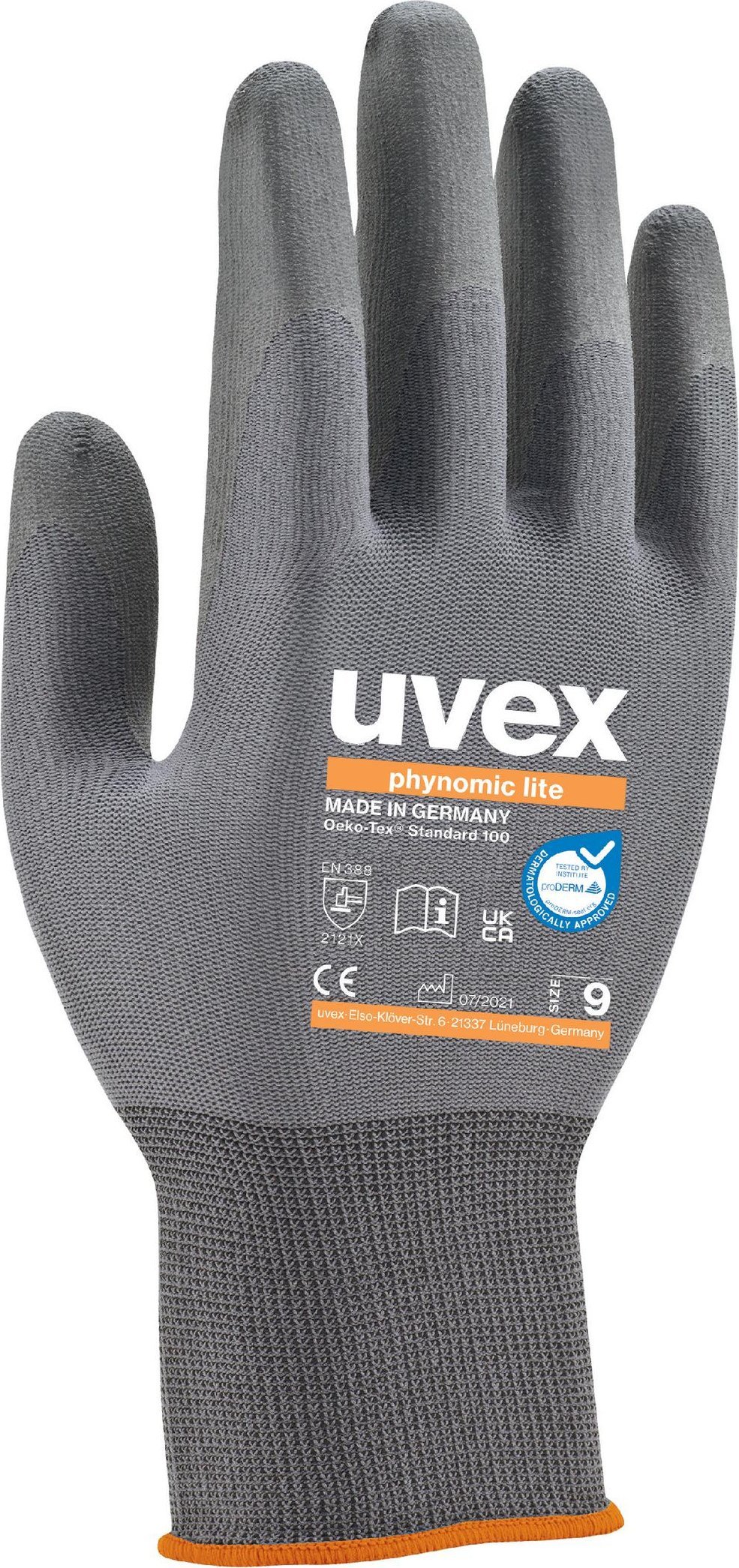 Uvex uvex phynomic lite safety glove size 8