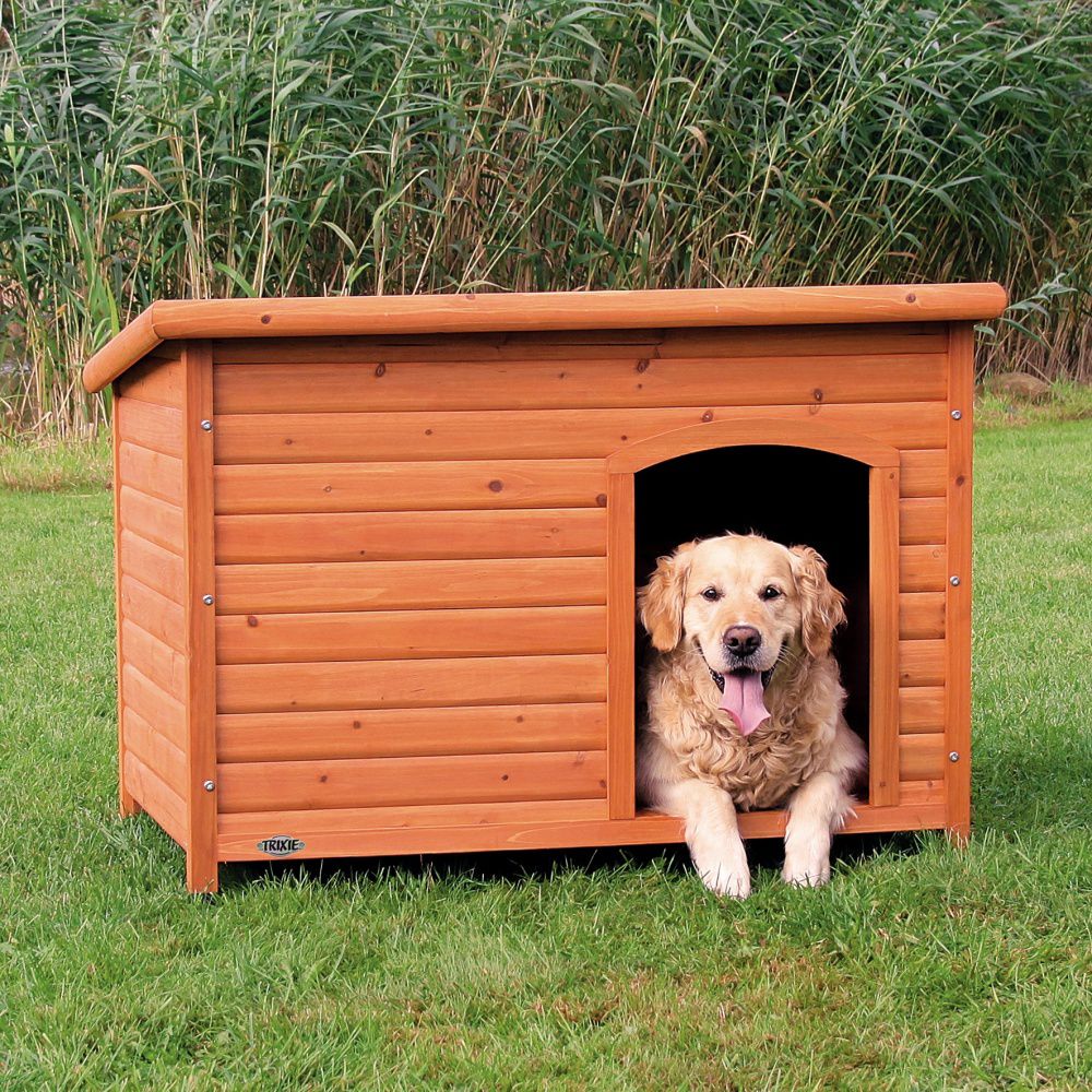 Trixie Buda Classic o plaskim dachu "Natura" 116 × 82 × 79 cm