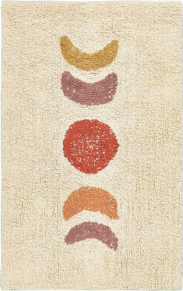 Beliani Dywanik łazienkowy 50x80cm beżowy