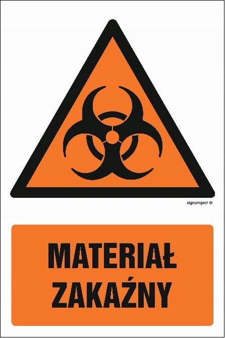 Mój dom Materiał Zakaźny 15 X 22,5 Cm, Tabliczka Pn Płyta Libres Polska Sp Sgp-Gf070_150X225_Pn 5904937211773