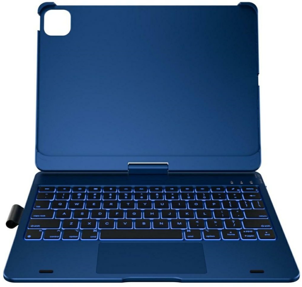 Etui Typecase Flexbook Touch z klawiaturą do iPad Air 11" 2024/2025 błękitny pacyfik