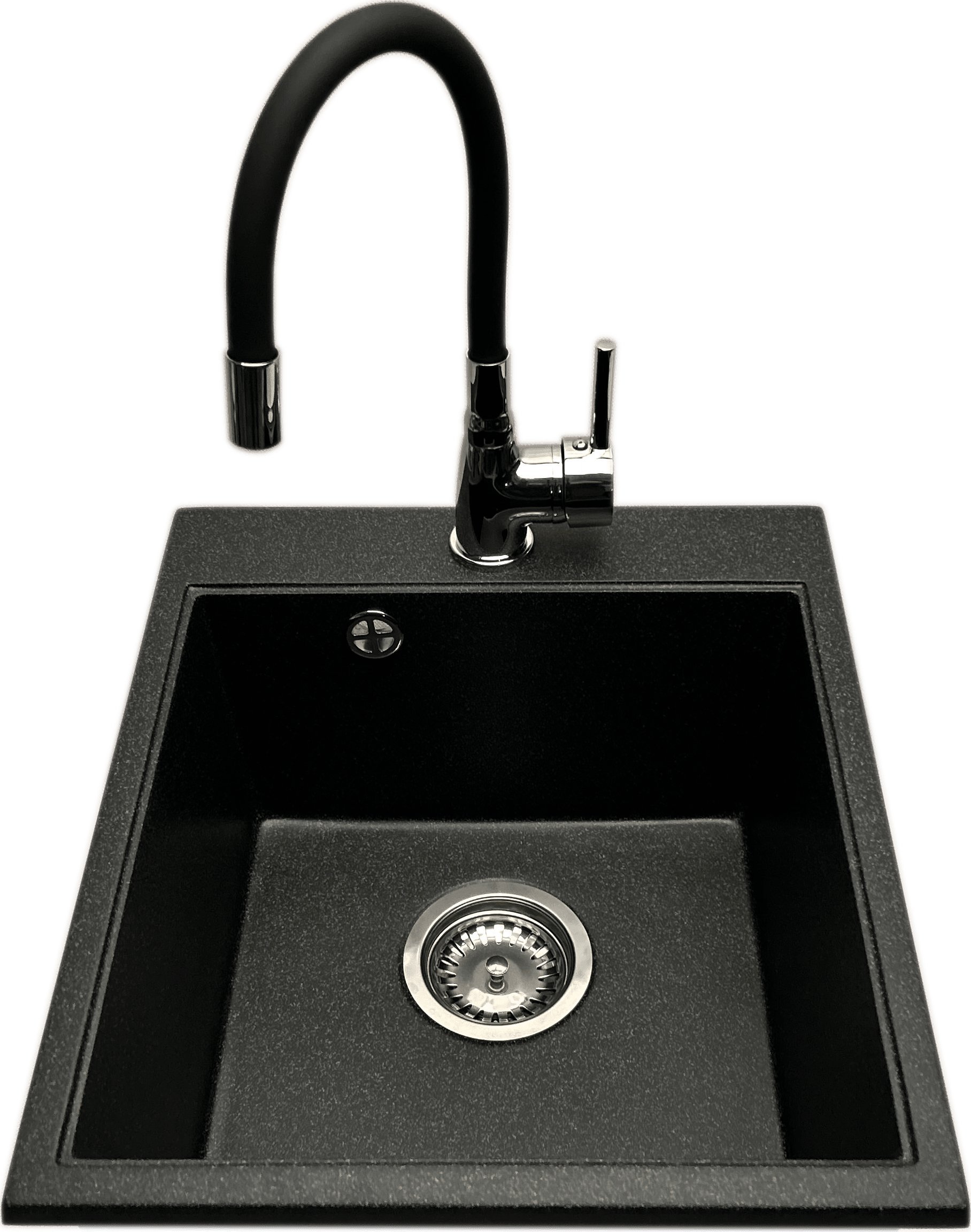 Zlewozmywak PREHNIT Zlewozmywak jednokomorowy COBALT grafit + bateria LAVO