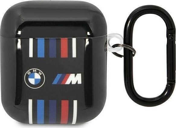 BMW BMA222SWTK AirPods 1/2 cover czarny/black Multiple Colored Lines