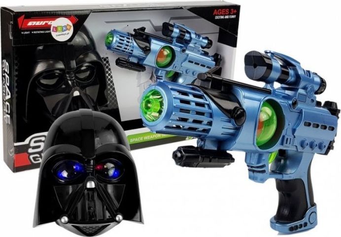 Lean Sport Pistolet Laserowy Maska Wojownika Kosmosu Zestaw