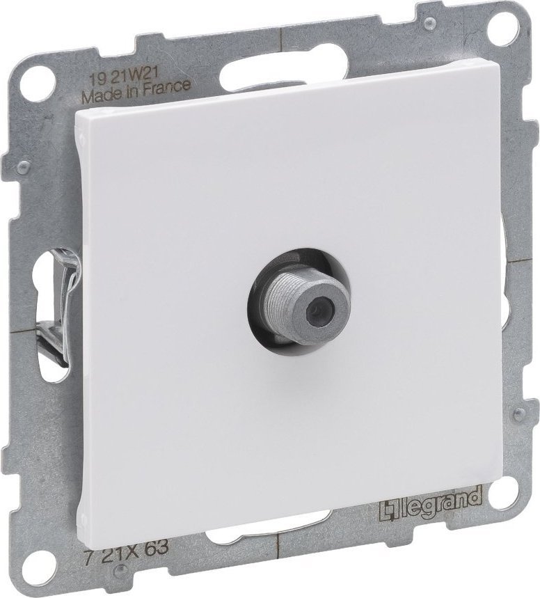 Legrand SUNO Gniazdo telewizyjne typ F końcowe 1,5dB białe 721163