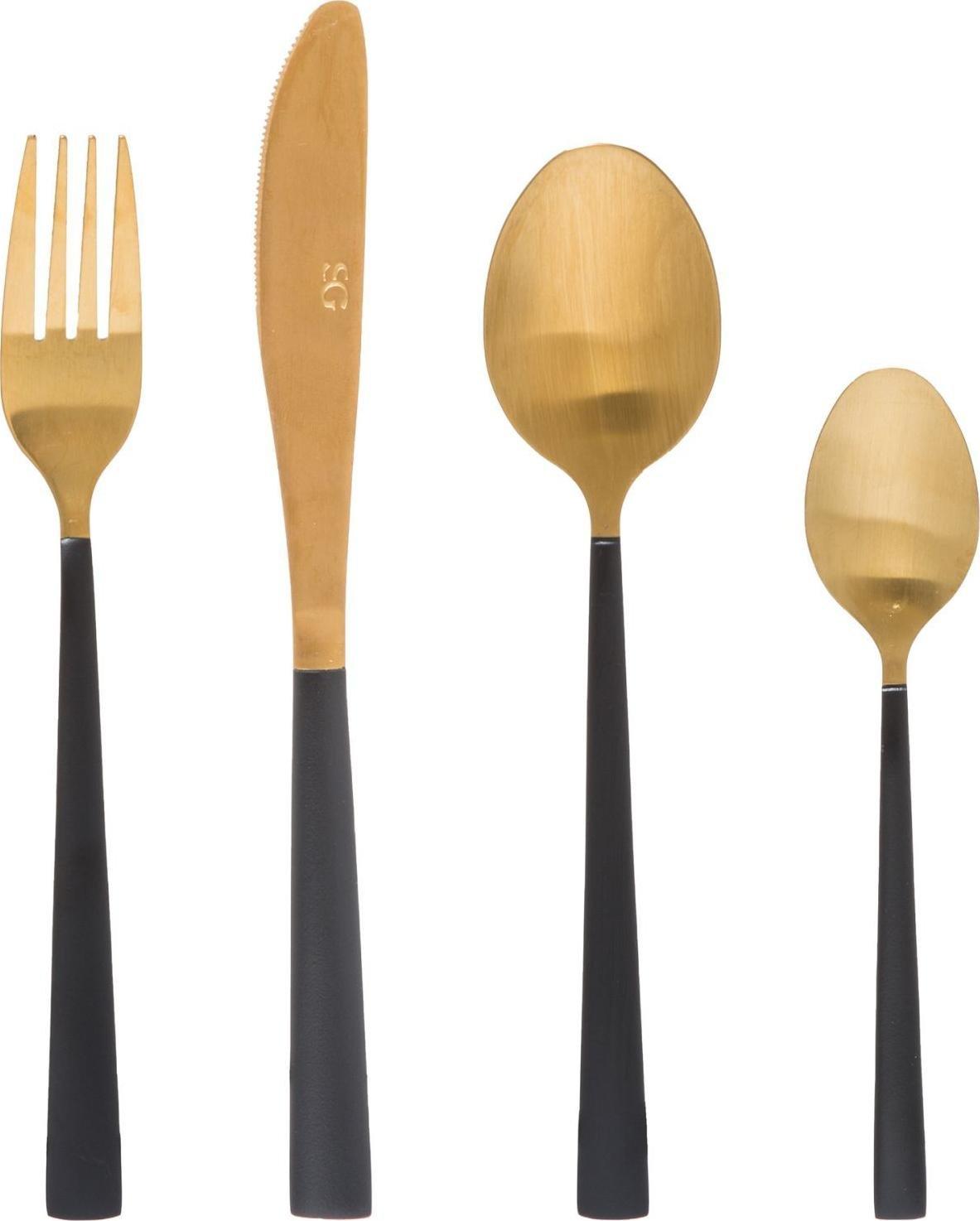 Secret de Gourmet Sztućce Electro komplet 16 sztuk złote