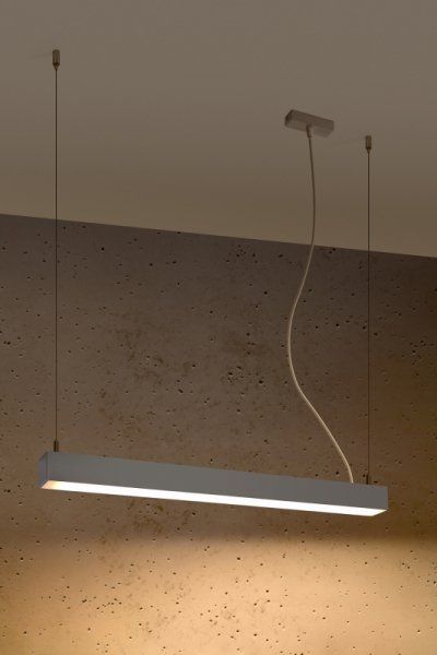 Lampa wisząca Sollux Lampa wisząca PINNE 67 szara 3000K
