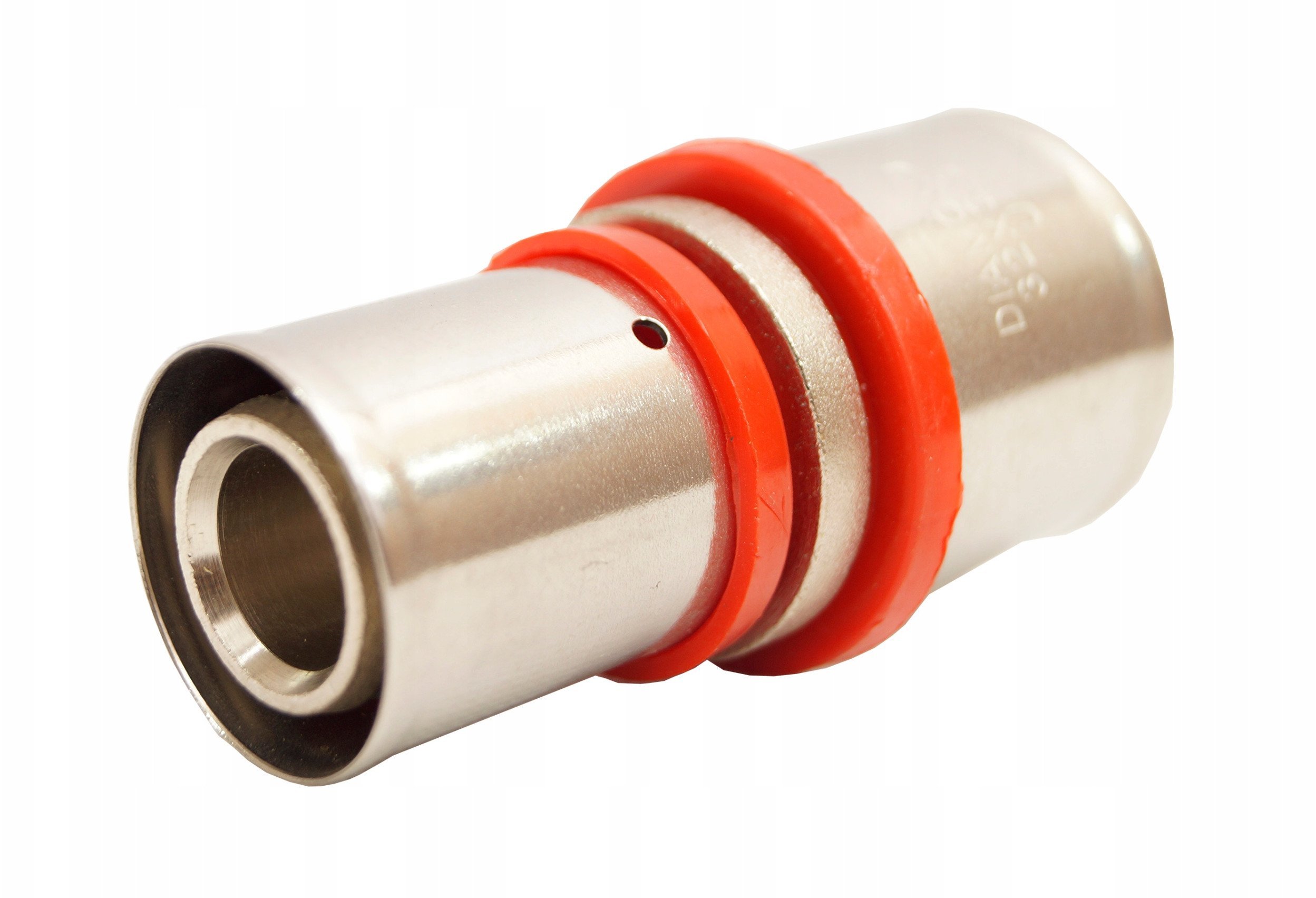 Diamond łącznik zaprasowywany ZŁ-PODWÓJNY, PEX-AL-PEX, mosiądz 25x32 FZZ-003.25X32.ZŁ-2