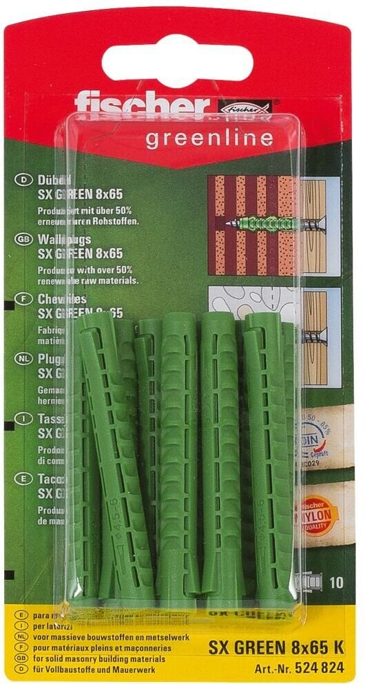 Fischer śrubowa kotwa/rozporowy kołek 10 szt. kotwa rozprężna 65 mm